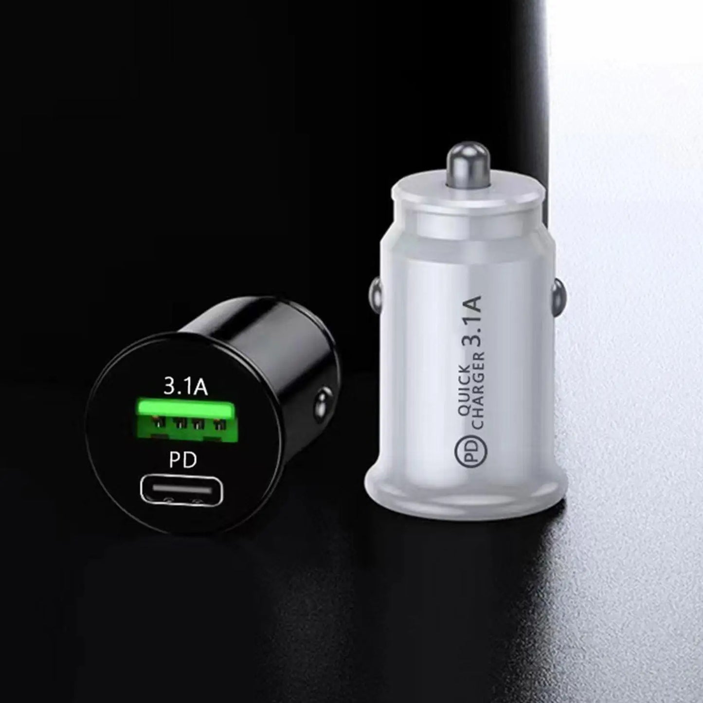 Fast Car Chargers USB PD Type C 3.0 Outlet Adapter Fast Charging For 12V 24V Car Truck Boat RV Motorcycle 12V/24V