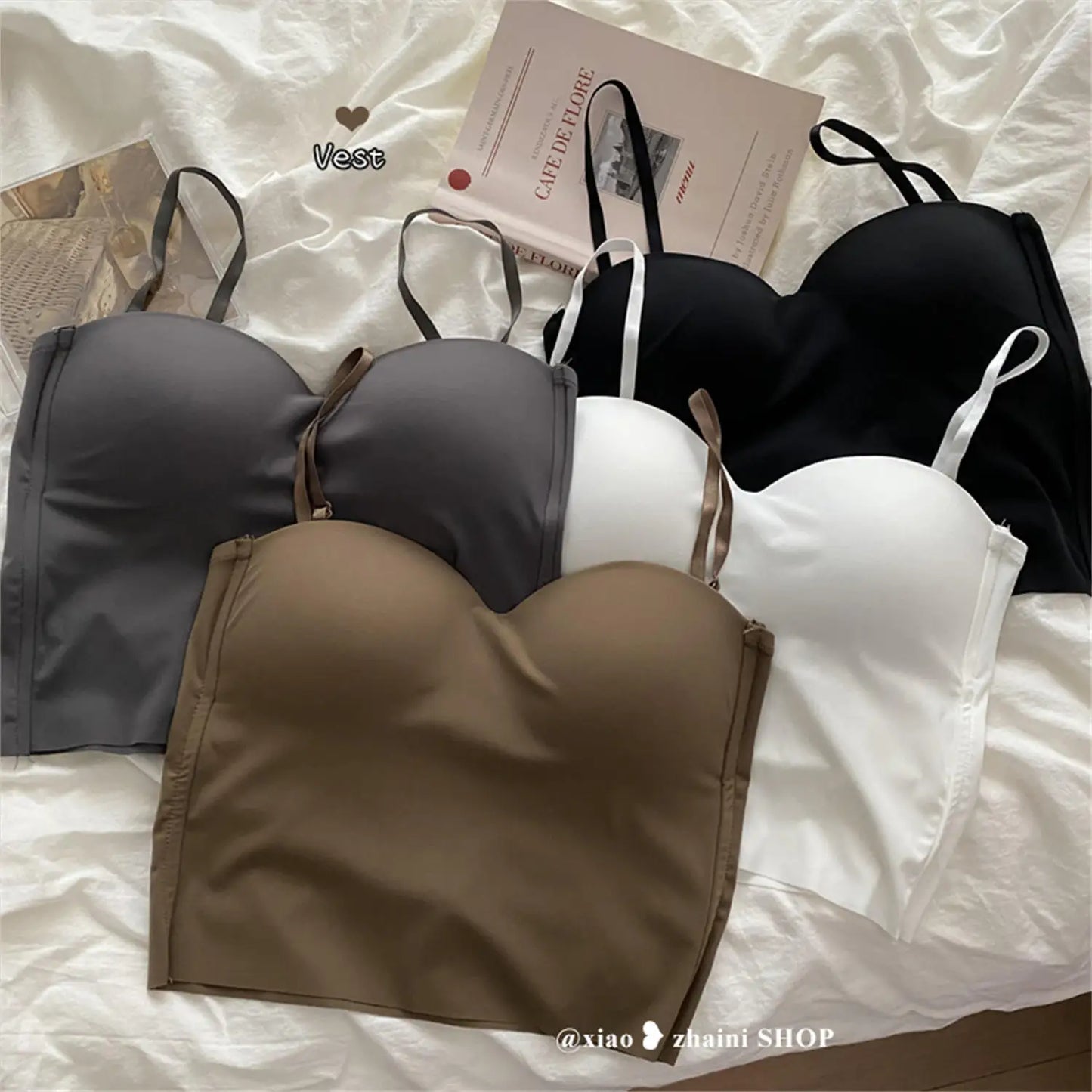 1pc Knitted Yoga Gym Tank Top Bra Chest Pad