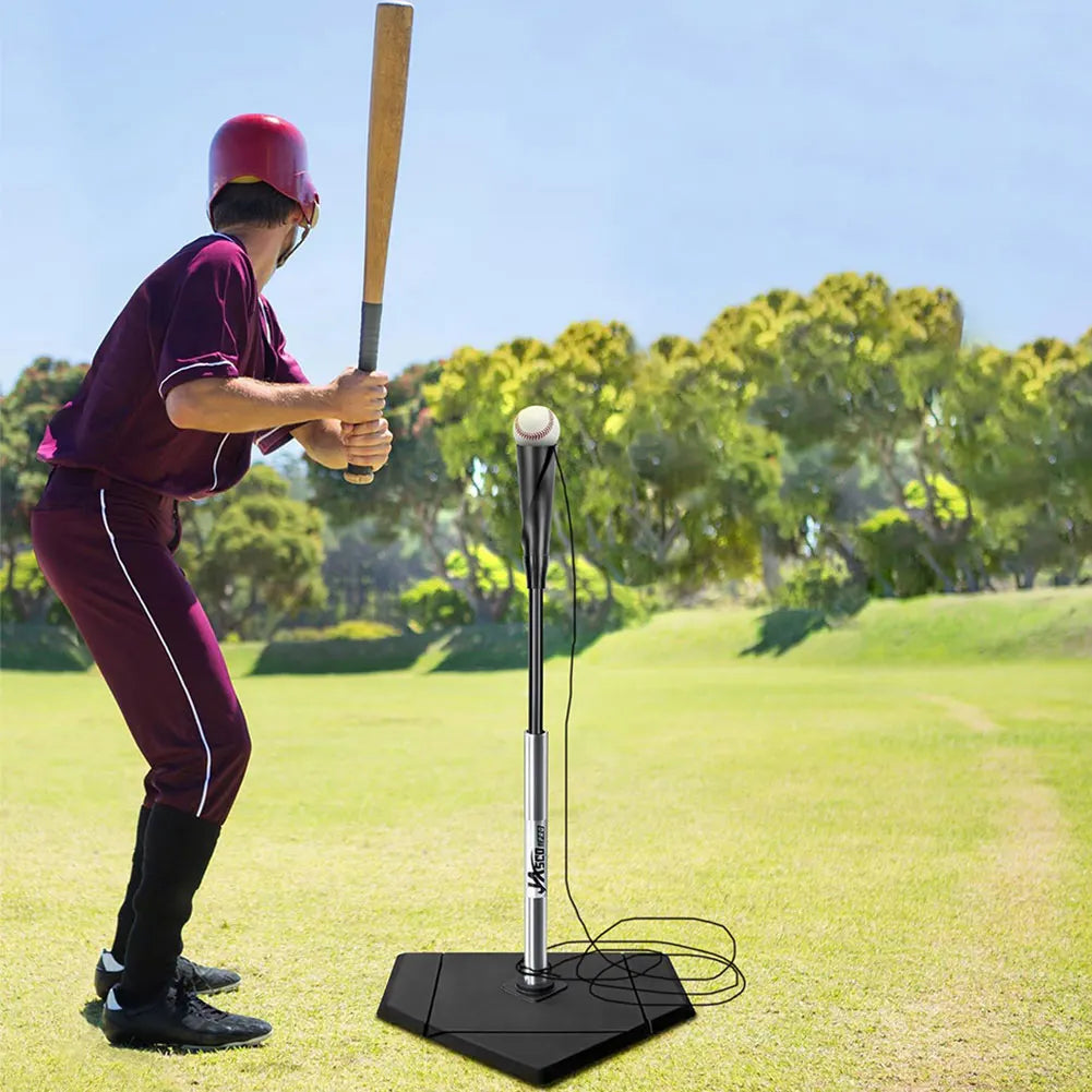 Baseball Batting Trainer with Elastic Rope Hitting Practice Equipment Batting Swing Trainer for Baseball and Softball