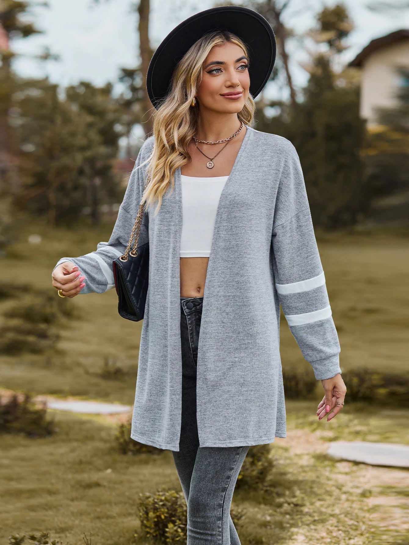 Cardigan - Regular Sleeve Knit Sweater