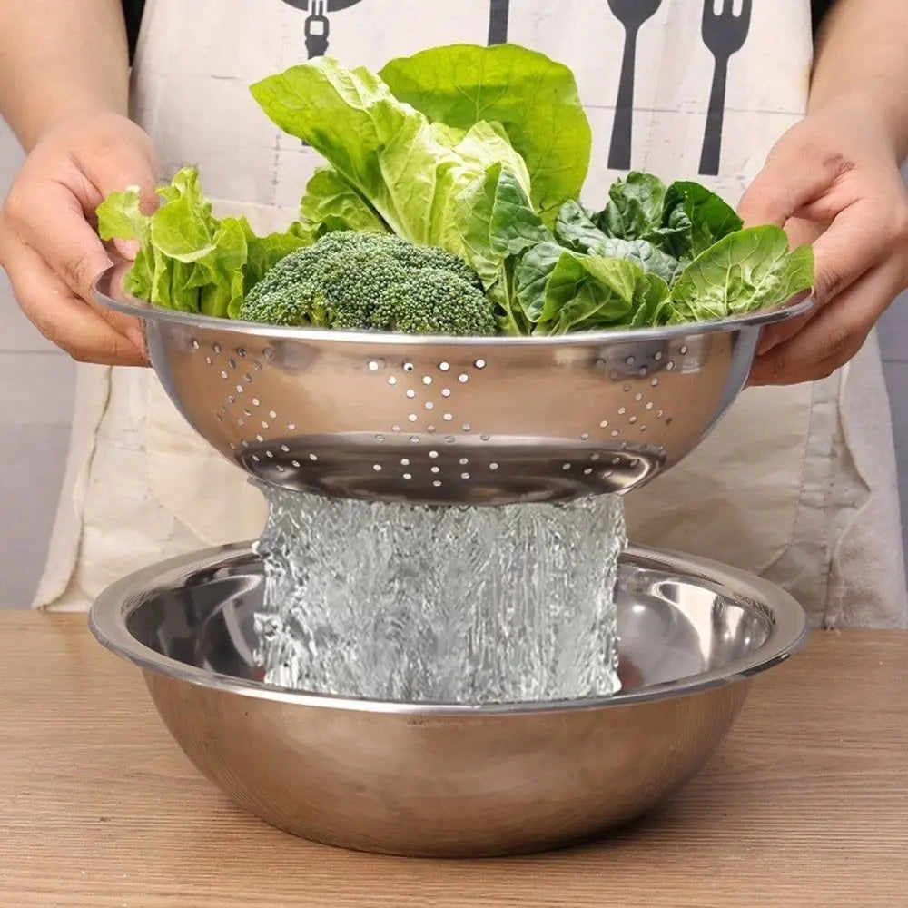 3Pcs/Set 3-in-1 Drain Wash Vegetables Basin With Strainer Sink Bowl Large Capacity Vegetable Cutting Gadget with Grater Cover