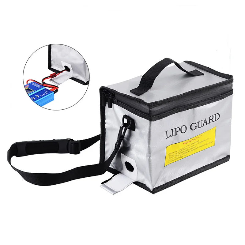 Lithium Battery Explosion-proof Bag High Temperature Resistant Flame Retardant Bag With Battery Hole