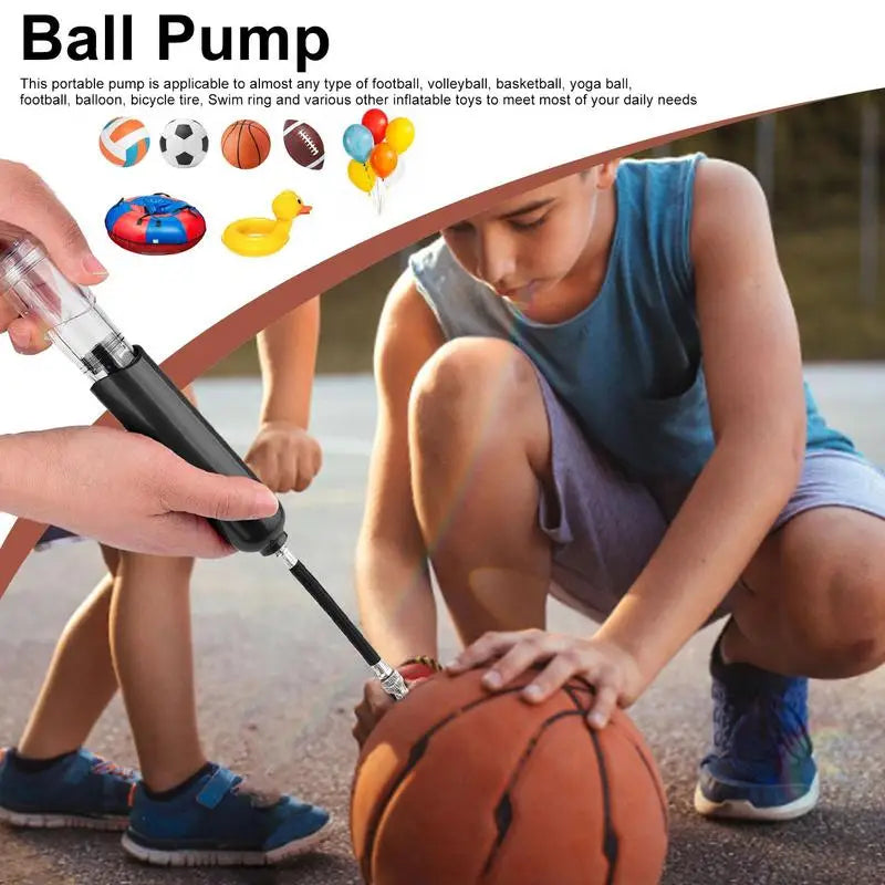 Sport Pump Portable Soccer Air Pump Ball Pump For Sports Balls Volleyball Football Accessories Equipment Inflation Devices &