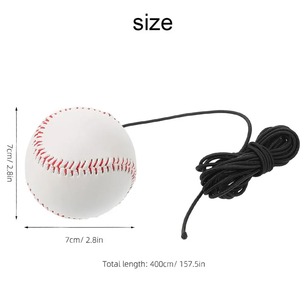 Baseball Batting Trainer with Elastic Rope Hitting Practice Equipment Batting Swing Trainer for Baseball and Softball