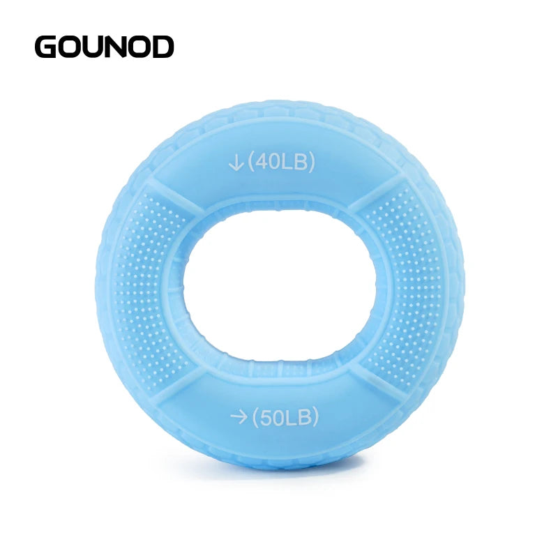 1PC GOUNOD Hand Grip Strengthener Hand Finger Exerciser Forearm Rings Hand Exerciser Silicone Squeezer Grippers Finger Physical