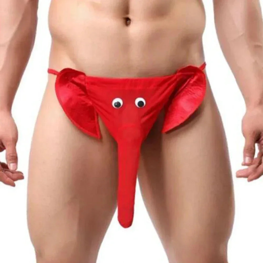 Men's Panties Elephant Thongs Elephant Nose Bikini Underpants