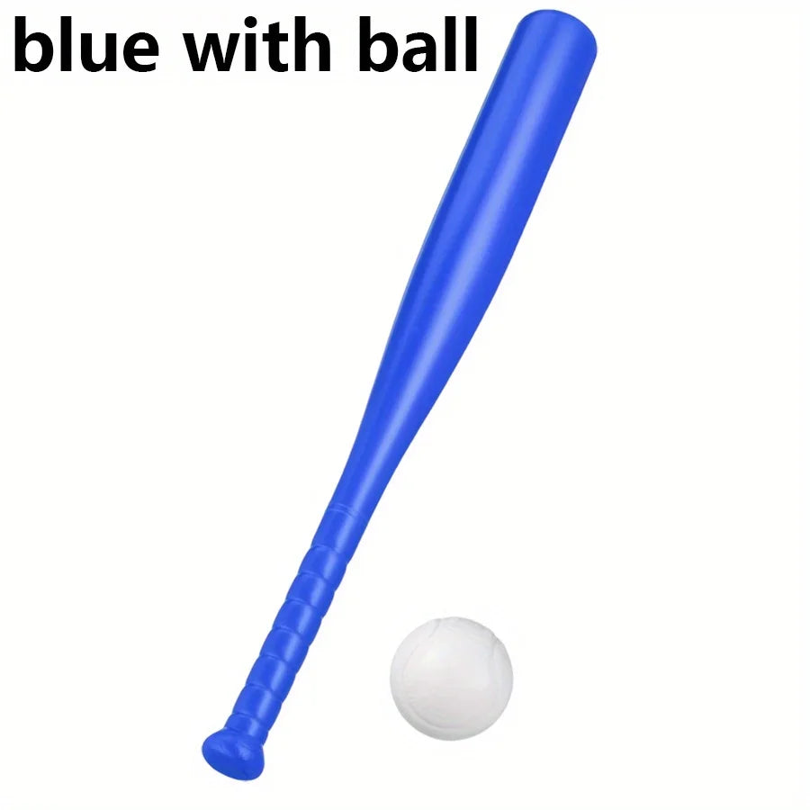 17.7in Plastic Baseball Bat with Ball Outdoor Game Set for Backyard Games & Partie, Halloween Christmas Birthday Gift JXB