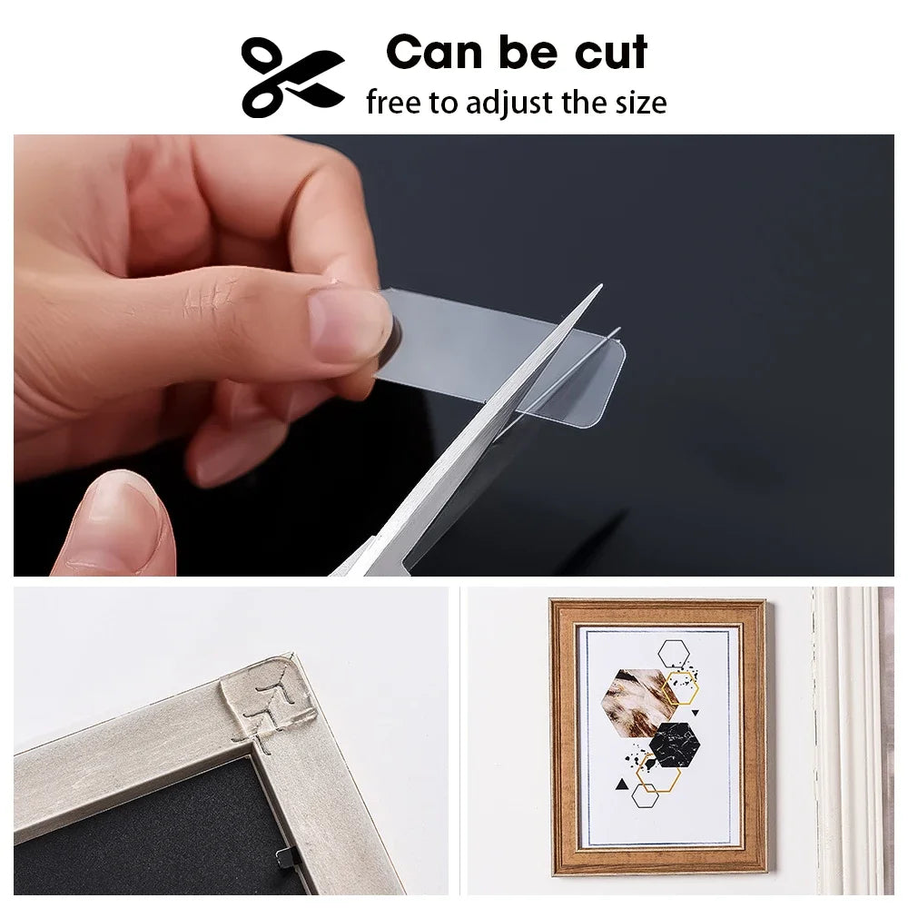200/100/60/10PCS Double-Sided Transparent Tape Sticker Waterproof Wall Stickers Nano Double Face Tape for Home Office Bathroom