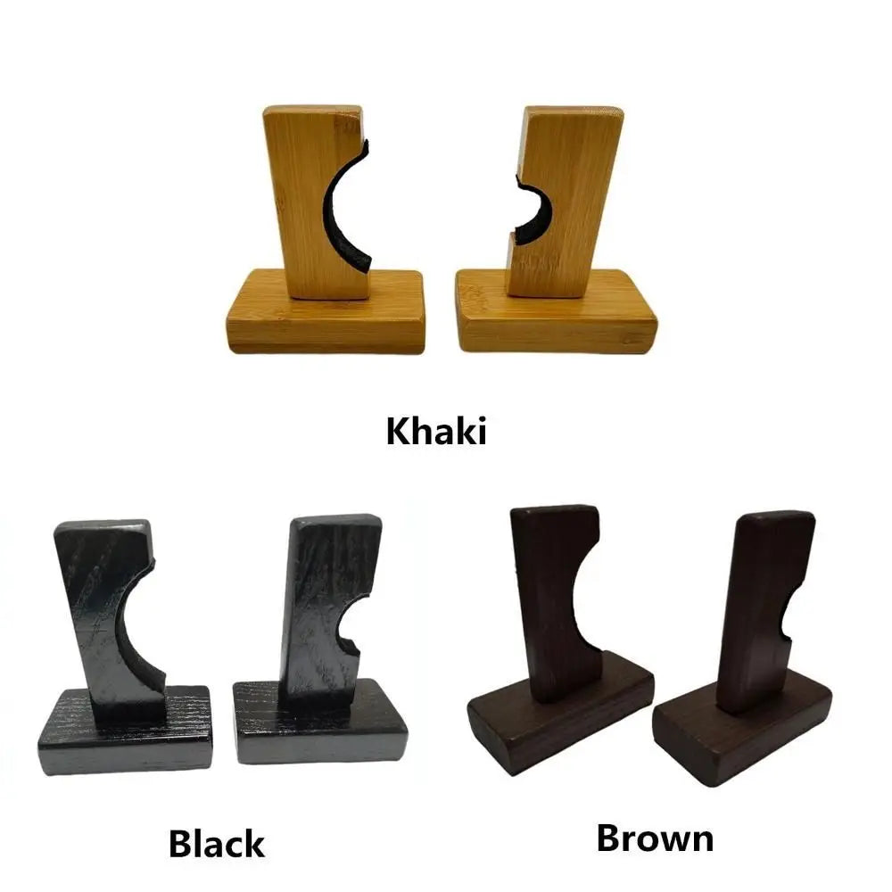 2Pcs Display Rack Bracket Baseball Bat Holder Wooden with Screws Wall Mount Hanger Portable Softball Bat Hockey Stick Stand
