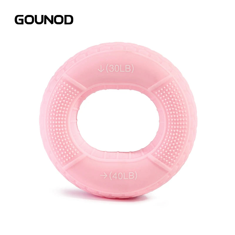1PC GOUNOD Hand Grip Strengthener Hand Finger Exerciser Forearm Rings Hand Exerciser Silicone Squeezer Grippers Finger Physical