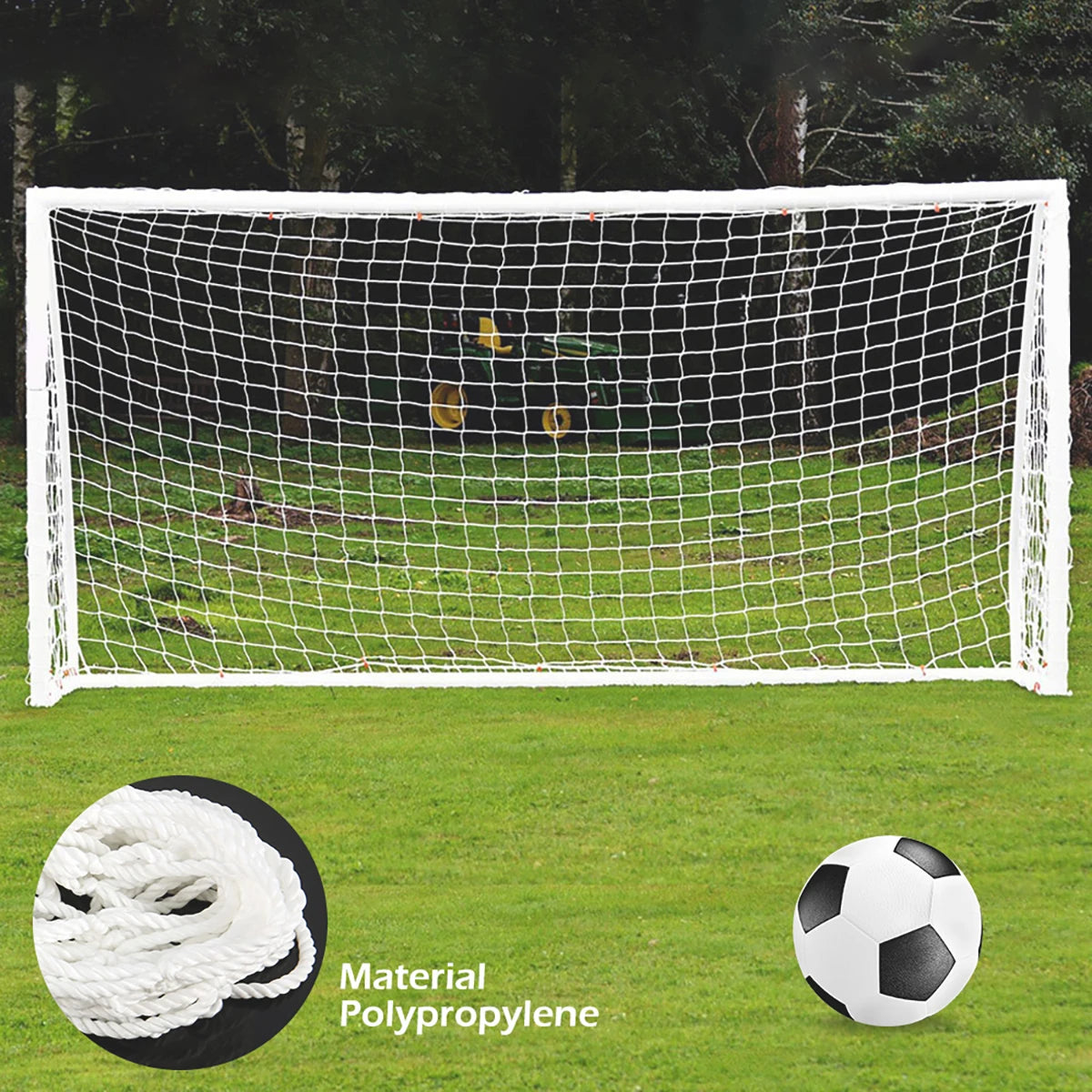 Soccer Ne Practice Goal Net Polyethylene Anti-impact Football Post Net Foldable Portable Soccer Net Football Game Equipment