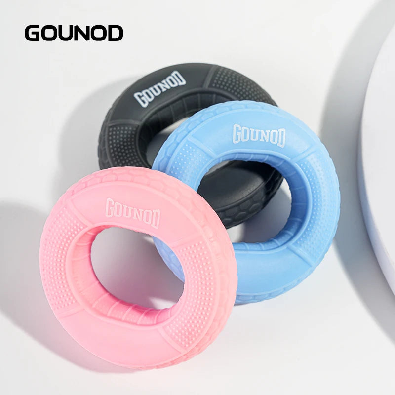 1PC GOUNOD Hand Grip Strengthener Hand Finger Exerciser Forearm Rings Hand Exerciser Silicone Squeezer Grippers Finger Physical