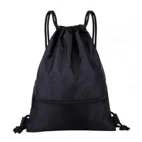 Simple Outdoor Sports Drawstring Pocket Backpack Men's and Women's Fitness Backpack Lightweight Basketball Bag Oxford Zipper Bag