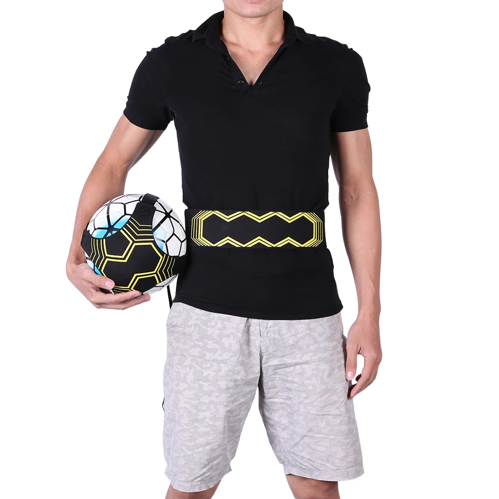 Football Kick Trainer Adjustable Soccer Training Elastic Belt Solo Soccer Ball Juggle Bag Auxiliary Football Training Equipment
