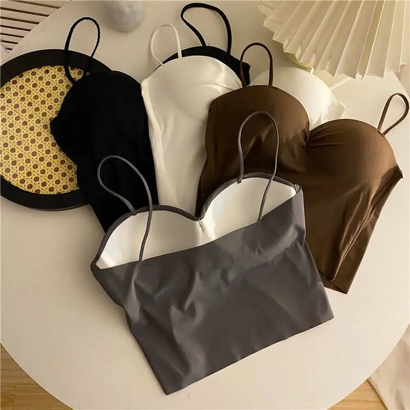 1pc Knitted Yoga Gym Tank Top Bra Chest Pad
