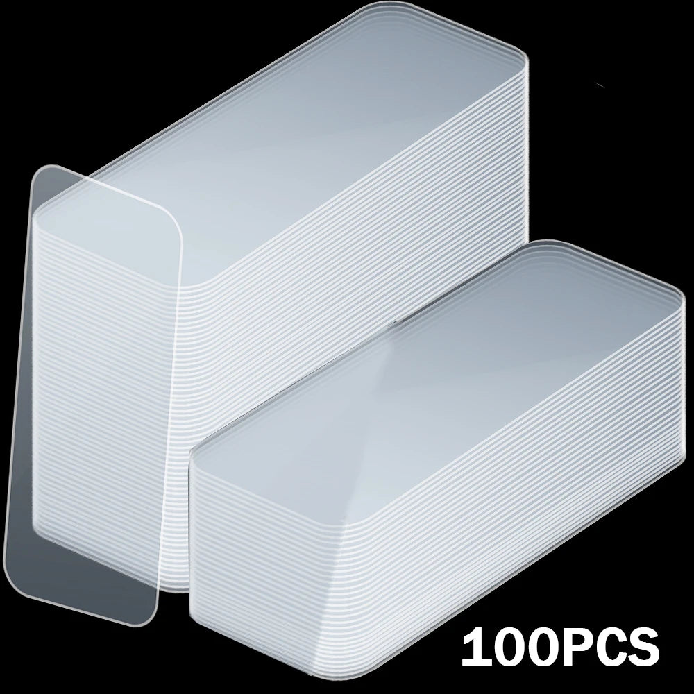 200/100/60/10PCS Double-Sided Transparent Tape Sticker Waterproof Wall Stickers Nano Double Face Tape for Home Office Bathroom