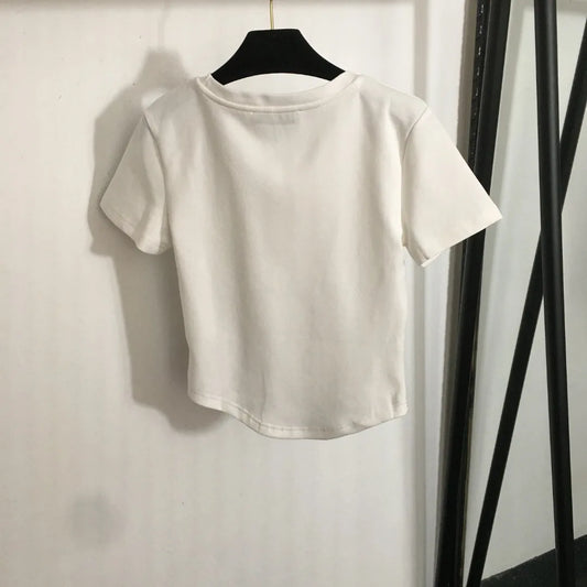 T-shirt for women  figure-hugging short top