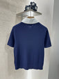 Sweater Wool Fake-two-piece Pullover Short-sleeved