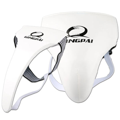 High Grade White Taekwondo Groin Guard Protector Men Women Children Crotch Protector Kiching Boxing Karate Penis Support