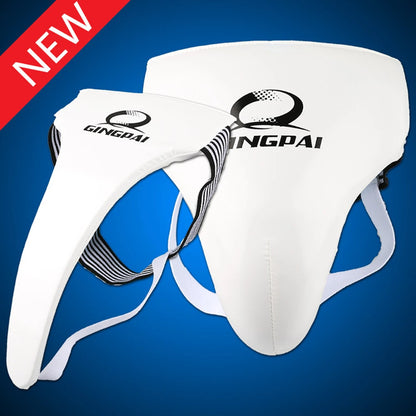 High Grade White Taekwondo Groin Guard Protector Men Women Children Crotch Protector Kiching Boxing Karate Penis Support