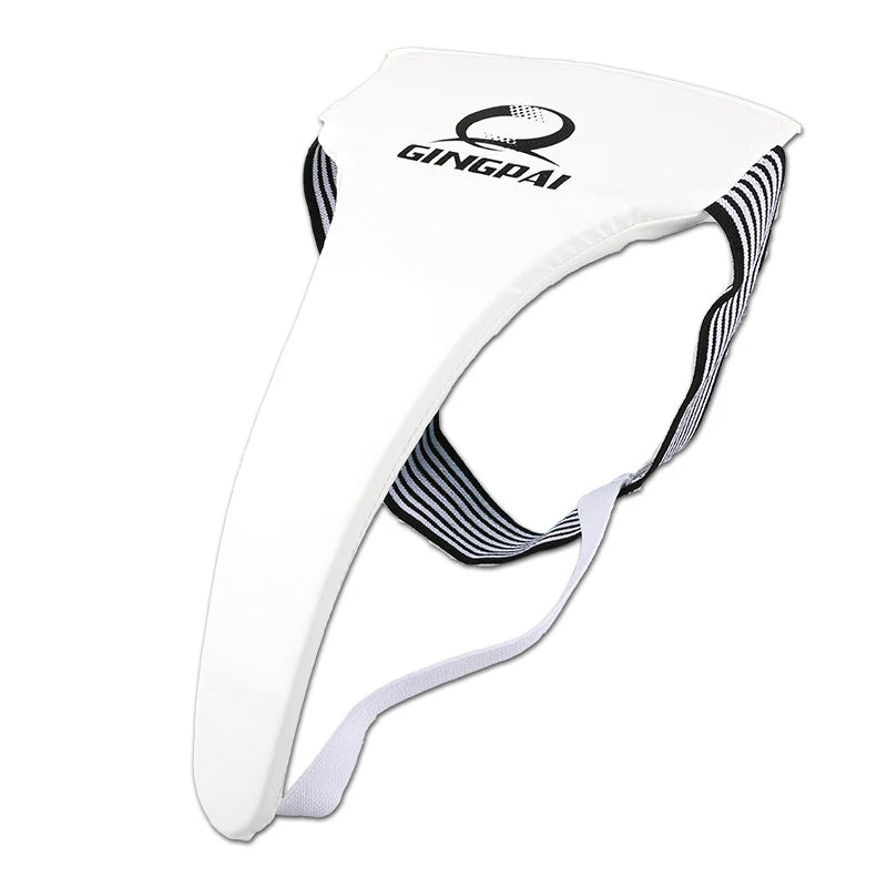 High Grade White Taekwondo Groin Guard Protector Men Women Children Crotch Protector Kiching Boxing Karate Penis Support