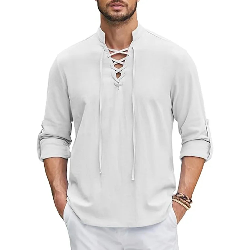 Men's Renaissance Shirt Pirate Medieval Viking top
