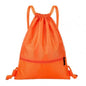 Simple Outdoor Sports Drawstring Pocket Backpack Men's and Women's Fitness Backpack Lightweight Basketball Bag Oxford Zipper Bag