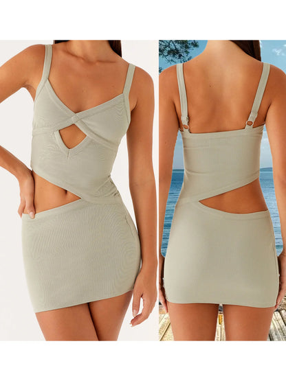 Halter Neck Midi Dress Women s  Cocktail Dress