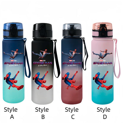 Marvel Spider-Man Large Capacity Portable Plastic Outdoor Sports Drinking Cup Mountaineering Cup Gift Cartoon Water Bottle