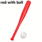 17.7in Plastic Baseball Bat with Ball Outdoor Game Set for Backyard Games & Partie, Halloween Christmas Birthday Gift JXB