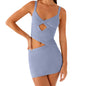 Halter Neck Midi Dress Women s  Cocktail Dress