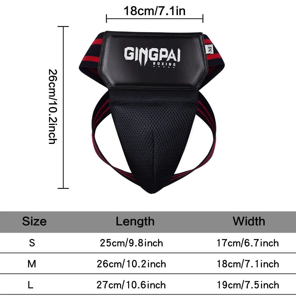 Red Blue Black MMA Kick Boxing Sports Crotch Guard Men Kids Taekwondo Sanda Training Protector Jockstrap Groin Supporter Below