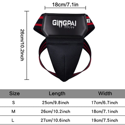 Red Blue Black MMA Kick Boxing Sports Crotch Guard Men Kids Taekwondo Sanda Training Protector Jockstrap Groin Supporter Below