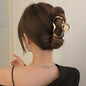 2023 Korean Metal Geometric Hair Claws Barrettes Elegant Hair Clips Crab Hollow Out Hairpin Headwear Women Girl Hair Accessories