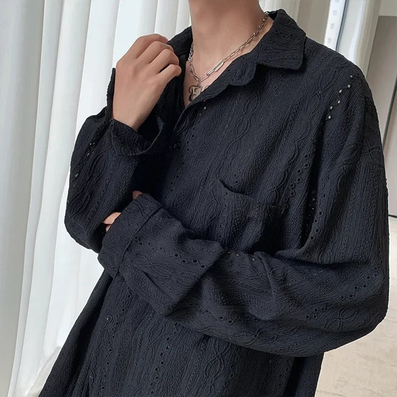 Casual Vest Loose Fit Long Sleeve Tweed Style Jacket