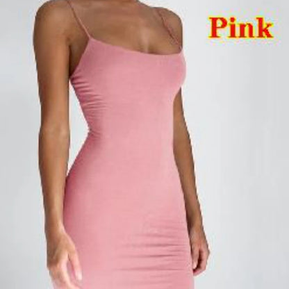 Summer Spaghetti Strap Mini Dress Sundress