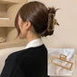 2023 Korean Metal Geometric Hair Claws Barrettes Elegant Hair Clips Crab Hollow Out Hairpin Headwear Women Girl Hair Accessories