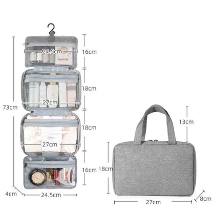 Travel Hanging Toiletry Bag Water-proof Cosmetic Storage Bag Bathroom Beauty Wash Bag  AccessoryTowel Bag Wet Dry Separated Bag