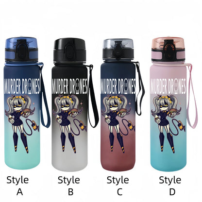 650ML Murder Drones Season  game Character Water Cup Portable Children's  Outdoor  Large Capacity Plastic Antidrip Water Bottle