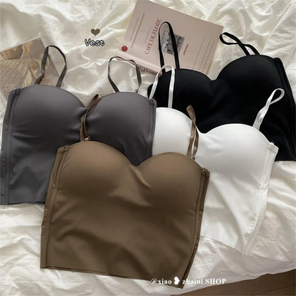 1pc Knitted Yoga Gym Tank Top Bra Chest Pad
