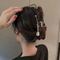 2023 Korean Metal Geometric Hair Claws Barrettes Elegant Hair Clips Crab Hollow Out Hairpin Headwear Women Girl Hair Accessories