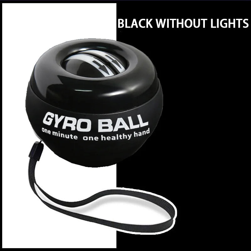 LED Wrist Ball Power Trainer Ball Auto-Start Gyroscopic Arm Hand Forearm Exerciser Fitness Equipment