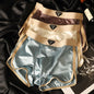 3PCS/Pack Luxury Satin-like Ice Silk Breathable Double-layer Silk Crotch Boxer High Elastic Underpants
