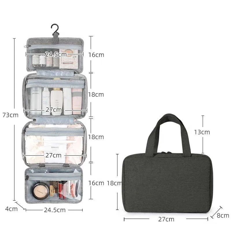 Travel Hanging Toiletry Bag Water-proof Cosmetic Storage Bag Bathroom Beauty Wash Bag  AccessoryTowel Bag Wet Dry Separated Bag