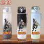 Large Capacity Children Water Cup Portable Plastic Outdoor Sports, Adults' Drinking Water Bottle