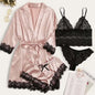 4 Pieces Woman Sleepwear Pajamas