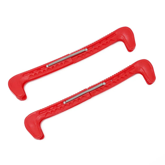 High Quality Skates Cover Ice Skate 1 Pair Approx.31cm Plastic Adjustable Protective Hockey Skates Ice Skate Guards