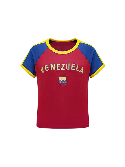 Women T-shirt Letters Print Streetwear