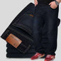 Men's Large Size Black Jeans 10XL Oversize High Waist Loose Trousers Husband Plus sizes