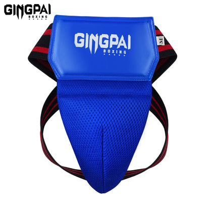 Red Blue Black MMA Kick Boxing Sports Crotch Guard Men Kids Taekwondo Sanda Training Protector Jockstrap Groin Supporter Below